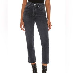 AGOLDE Riley High Rise Straight Crop in Edit